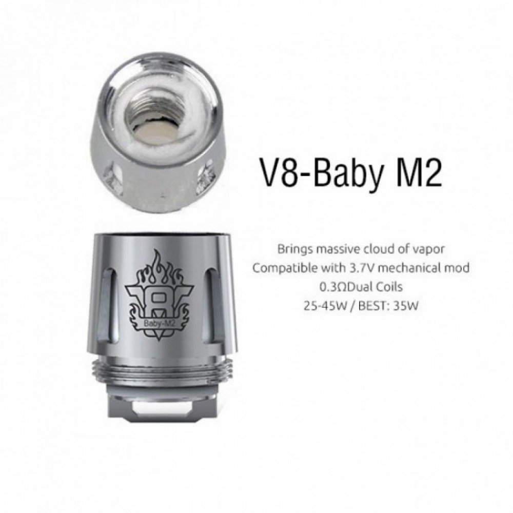 SMOK TFV8 Baby Tank V8 Baby-M2 Coil 0.15 - 0.25 أوم (عبوة من 5)